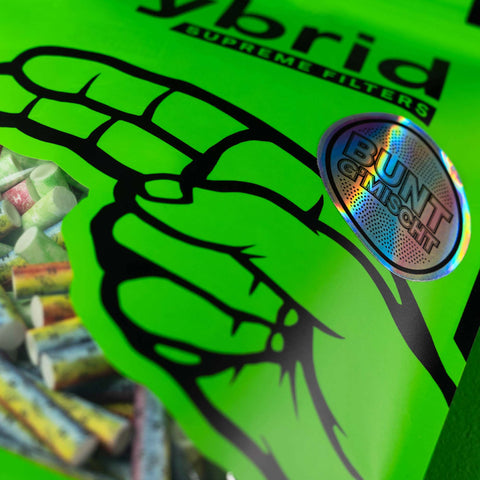Hybrid Supreme Filter Bag mit 250 bunten Aktivkohlefiltern in 6.4 mm – G’mischt Edition