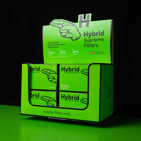 Hybrid Supreme Aktivkohlefilter 8er Display Classic 8x55er