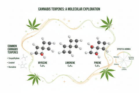 Cannabis Terpene: Wirkung, Arten & Einfluss auf Cannabinoide