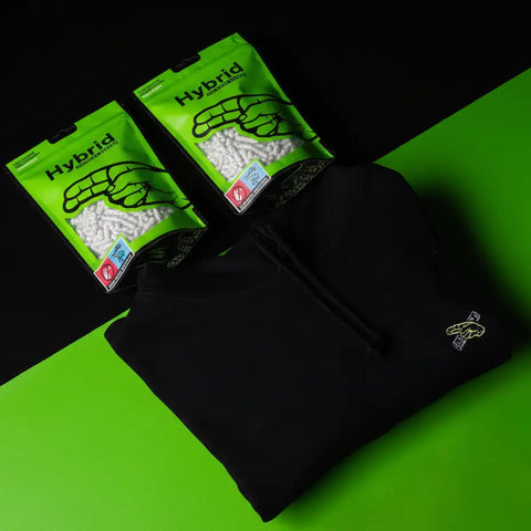 Bundle Hoodie Stich mit Hybrid 2 Bag Hybrid Aktivkohlefilter Bag 250-er