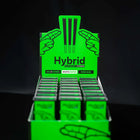 Hybrid Conical Cones Display von oben – 24 Boxen mit je 3 Cones mit Aktivkohlefilter, unscharfe Draufsicht