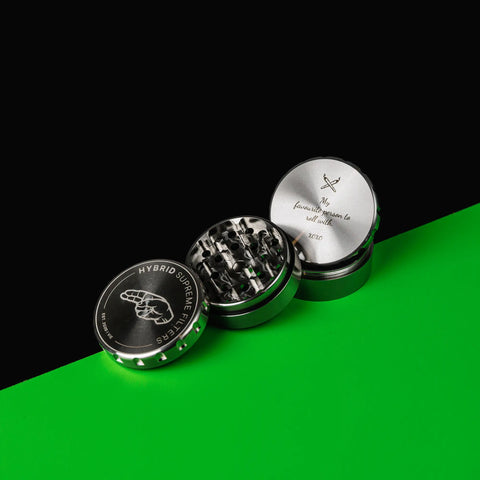 Edelstahl Grinder mit GRATIS Gravur – Valentinstag Edition