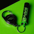 Schwarzes Hybrid Supreme Clipper Feuerzeug mit grünem LeashCloop