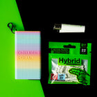 Hybrid Togo Ausgestattet mit Bag22 Hybrid Supreme Filters Aktivkohlefilter, und Clipper Feuerzeug