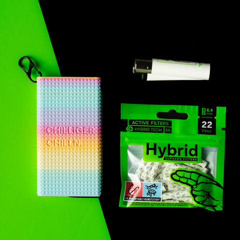 Hybrid Togo Ausgestattet mit Bag22 Hybrid Supreme Filters Aktivkohlefilter, und Clipper Feuerzeug