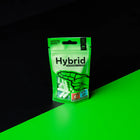 Bag55 Green Hybrid Supreme Filter Verpackung stehend, mit grüne, minz farbige Aktivkohlefilter und Tüte