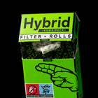 Hybrid Filter Kombipack nyitva „Filter + Roll" – Classic aktívszén filterek 6,4 mm rolling paperrel, út közben