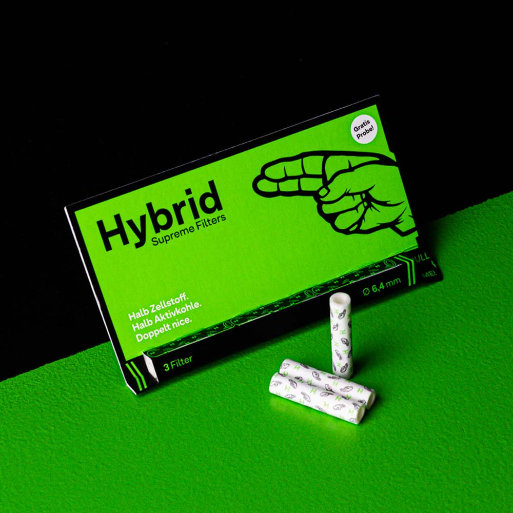 Hybrid Filter - Die Filter Tips aus Aktivkohle und Zellstoff.