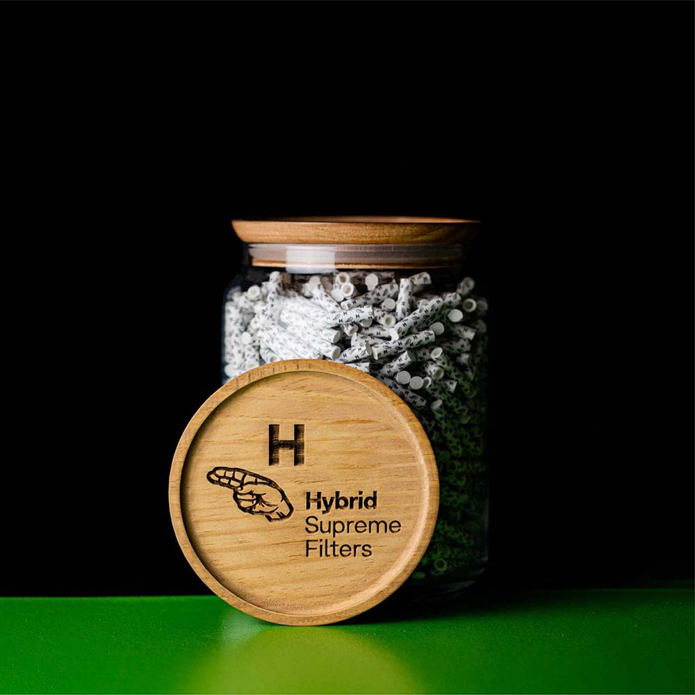 Hybrid Supreme Filter Glasdeckel 1000 Aktivkohlefilter Slim 