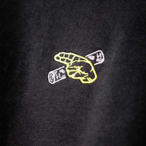 Hybrid Supreme Filters T-Shirt Sticklogo Closeup